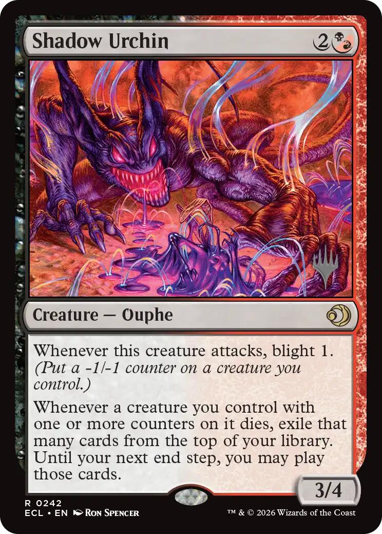 Shadow Urchin [Lorwyn Eclipsed Promos] | Total Play