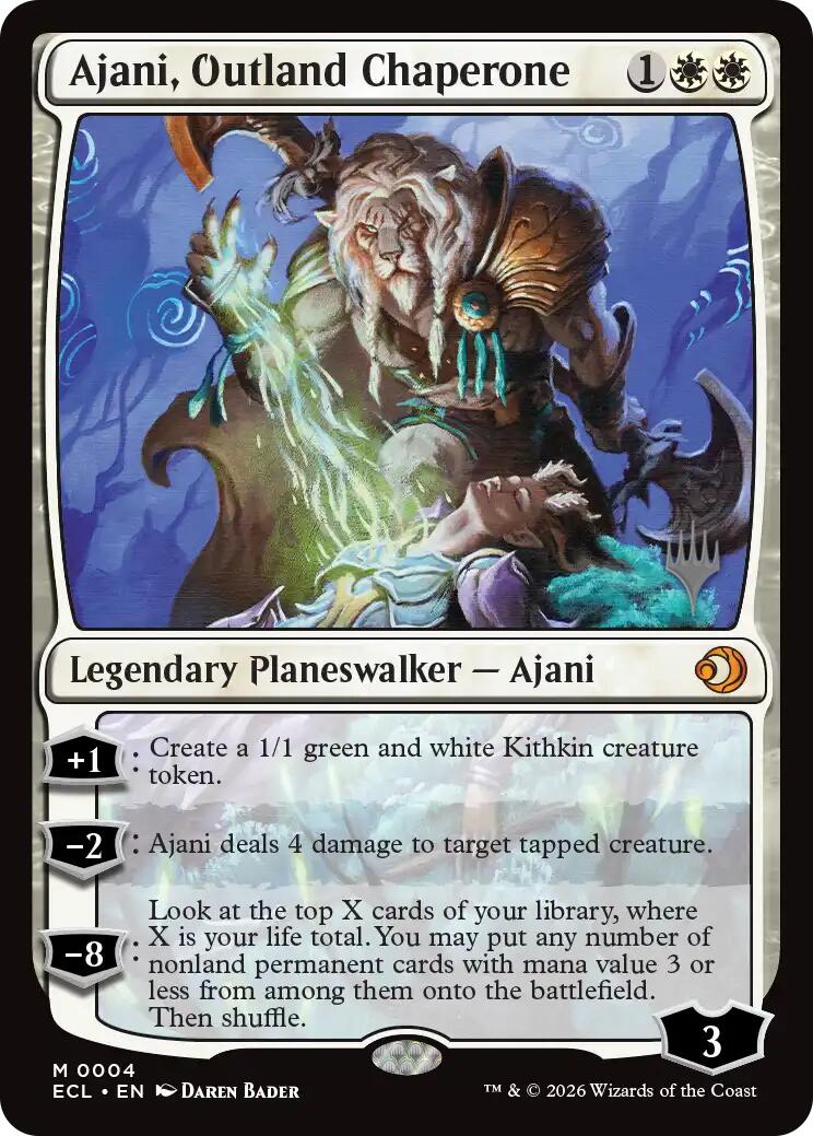 Ajani, Outland Chaperone [Lorwyn Eclipsed Promos] | Total Play