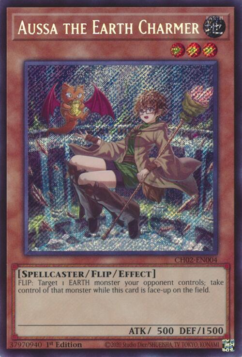 Aussa the Earth Charmer [CH02-EN004] Secret Rare | Total Play