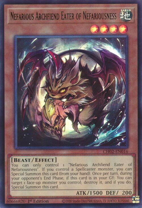 Nefarious Archfiend Eater of Nefariousness [CH02-EN016] Ultra Rare | Total Play