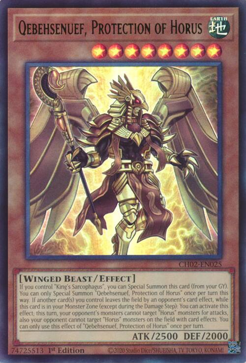 Qebehsenuef, Protection of Horus [CH02-EN025] Ultra Rare | Total Play