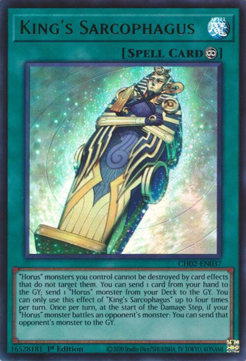King's Sarcophagus [CH02-EN037] Ultra Rare | Total Play
