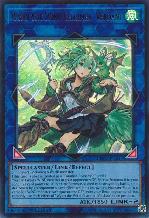 Wynn the Wind Charmer, Verdant [CH02-EN044] Ultra Rare | Total Play