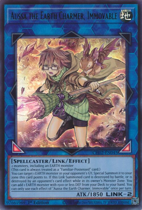 Aussa the Earth Charmer, Immovable [CH02-EN045] Ultra Rare | Total Play