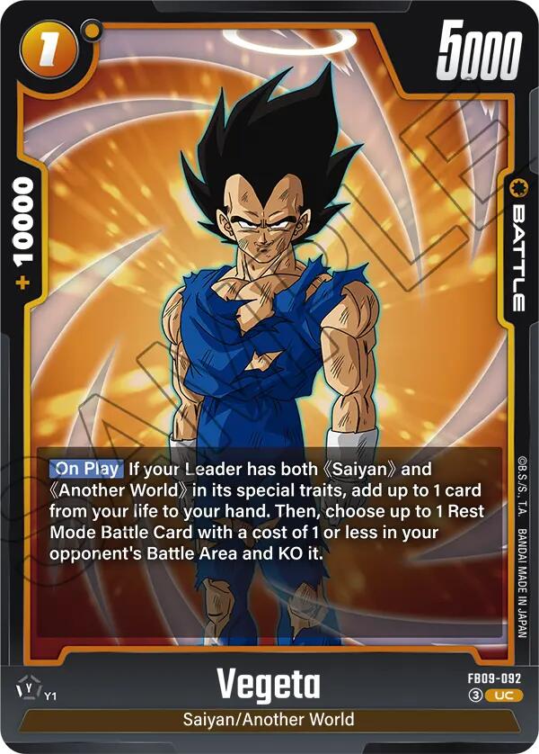 Vegeta (FB09-092) [Dual Evolution] | Total Play