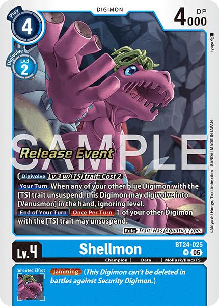 Shellmon [BT24-025] [Time Stranger Release Events Cards] | Total Play