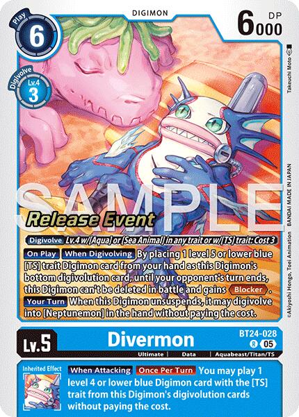 Divermon [BT24-028] [Time Stranger Release Events Cards] | Total Play