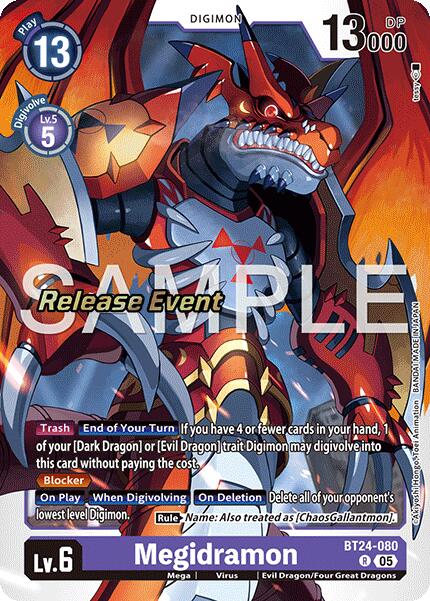 Megidramon [BT24-080] [Time Stranger Release Events Cards] | Total Play