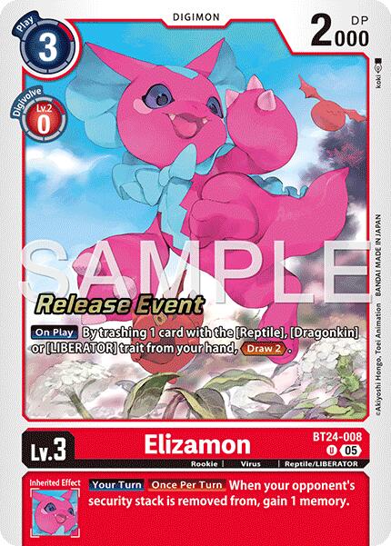 Elizamon [BT24-008] [Time Stranger Release Events Cards] | Total Play