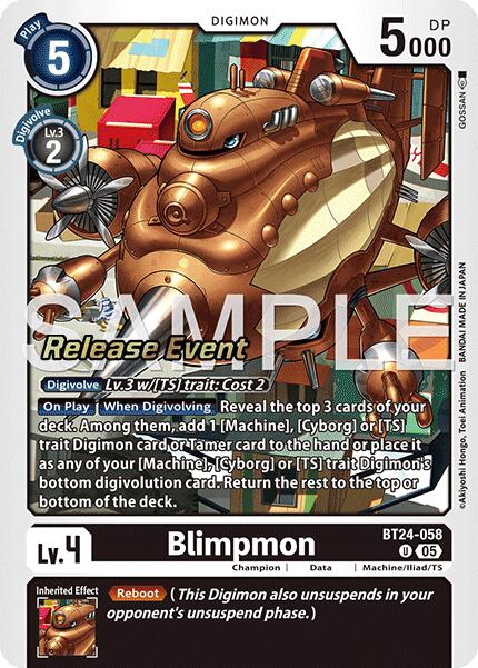 Blimpmon [BT24-058] [Time Stranger Release Events Cards] | Total Play
