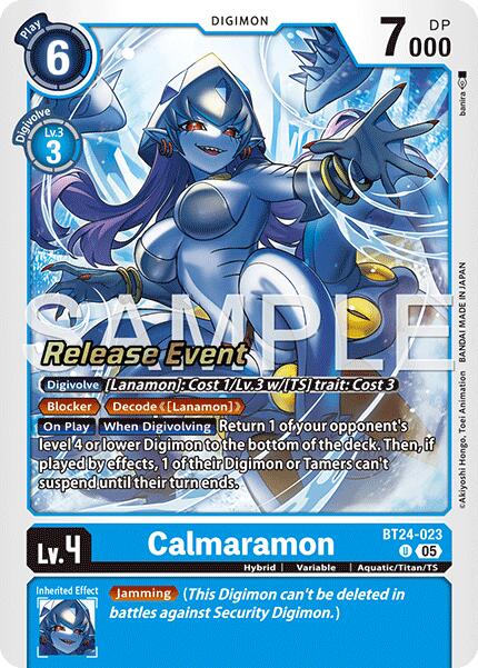 Calmaramon [BT24-023] [Time Stranger Release Events Cards] | Total Play