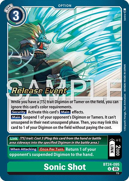 Sonic Shot [BT24-095] [Time Stranger Release Events Cards] | Total Play