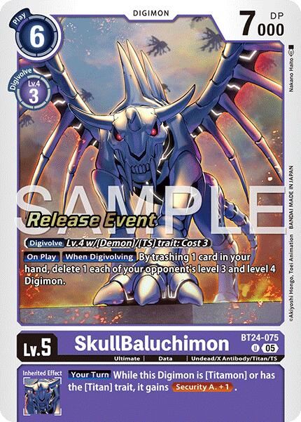 SkullBaluchimon [BT24-075] [Time Stranger Release Events Cards] | Total Play