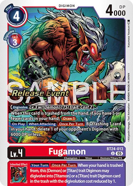 Fugamon [BT24-013] [Time Stranger Release Events Cards] | Total Play
