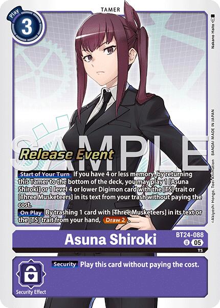 Asuna Shiroki [BT24-088] [Time Stranger Release Events Cards] | Total Play
