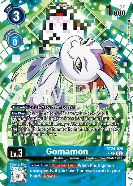 Gomamon [BT24-020] (Box Topper) [Time Stranger] | Total Play