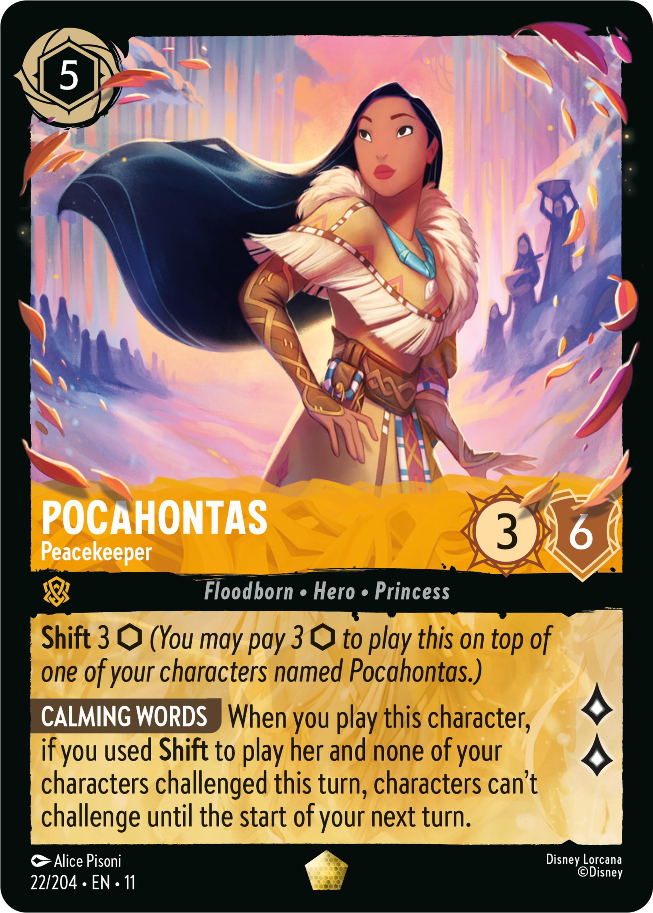 Pocahontas - Peacekeeper (22/204) [Winterspell] | Total Play