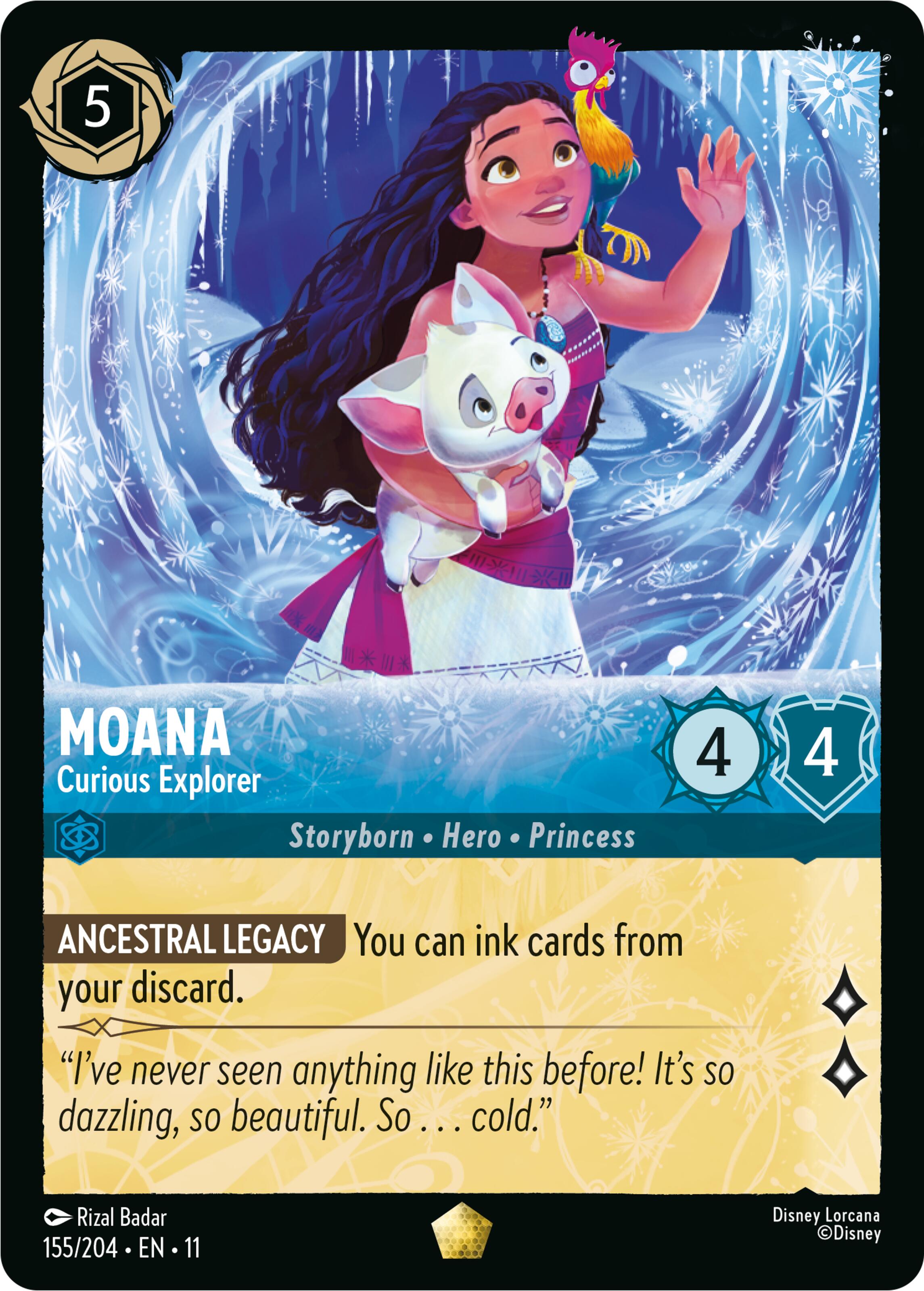 Moana - Curious Explorer (155/204) [Winterspell] | Total Play