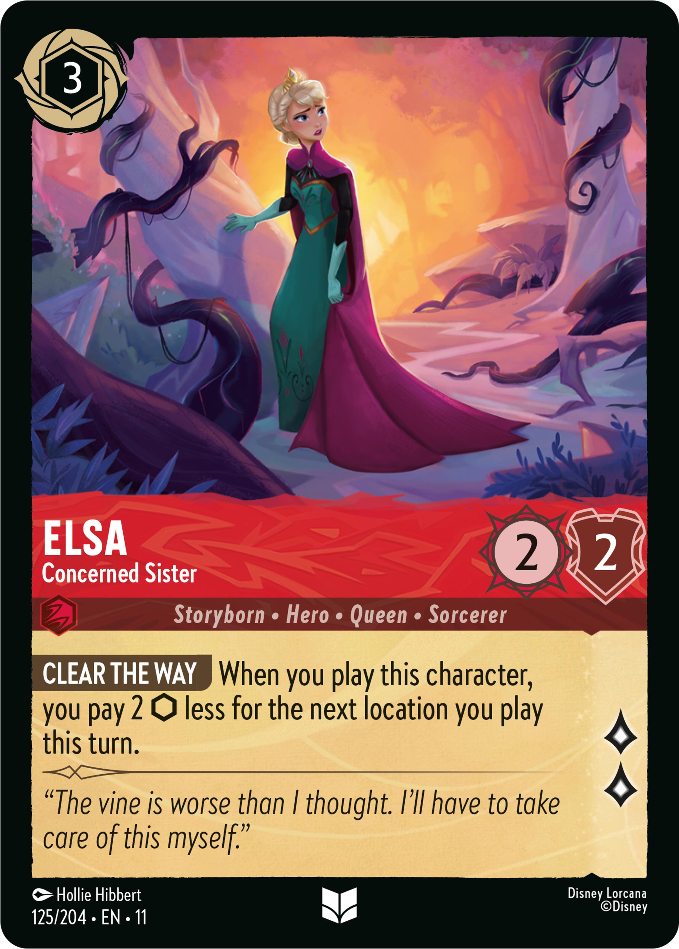 Elsa - Concerned Sister (125/204) [Winterspell] | Total Play