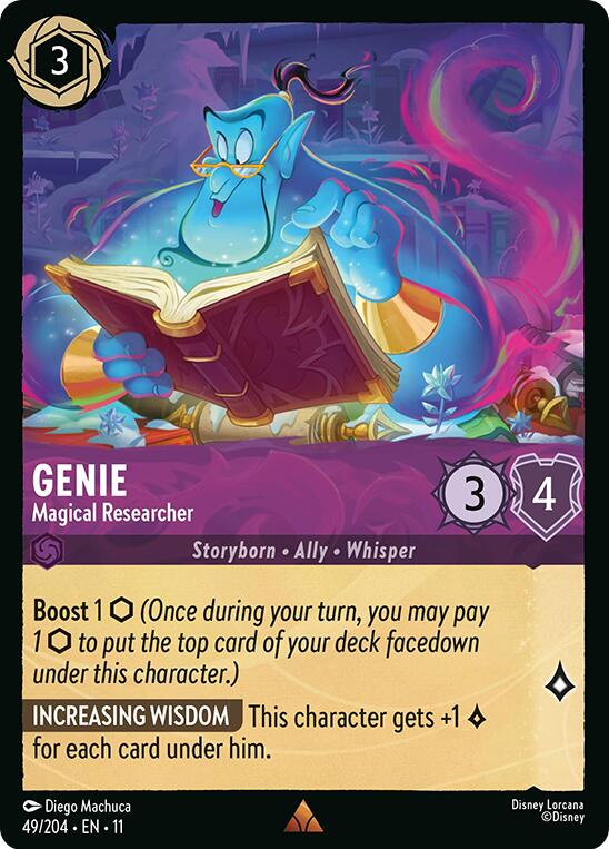Genie - Magical Researcher (49/204) [Winterspell] | Total Play