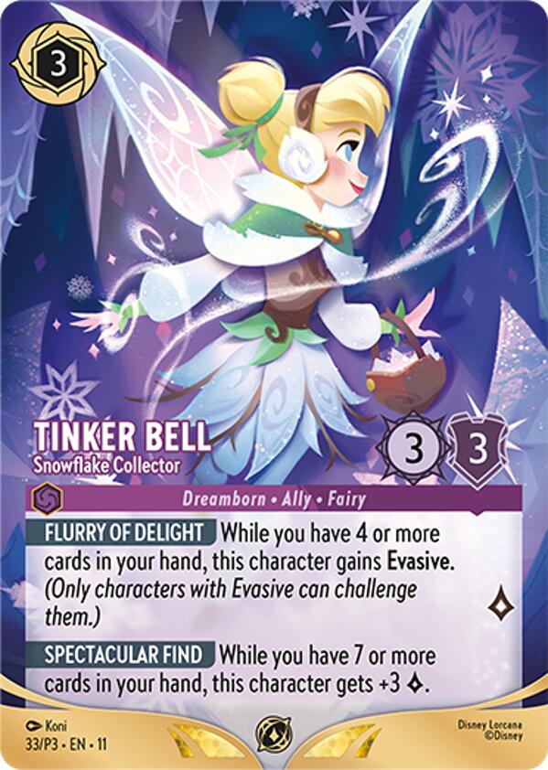 Tinker Bell - Snowflake Collector (Store Championship Participant) (33) [Promo Cards] | Total Play