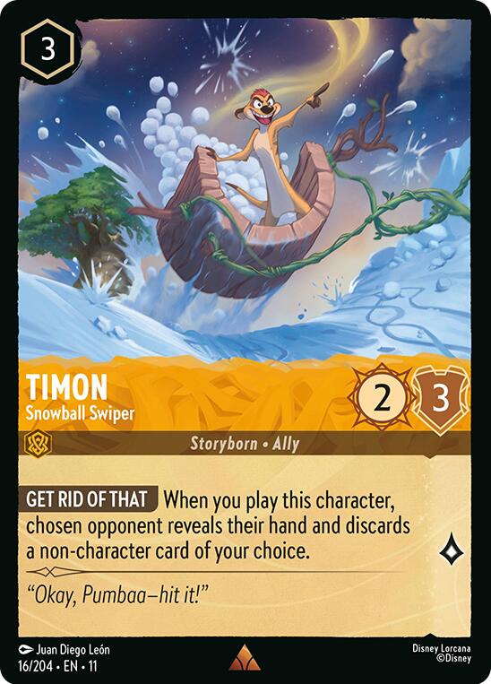 Timon - Snowball Swiper (16/204) [Winterspell] | Total Play