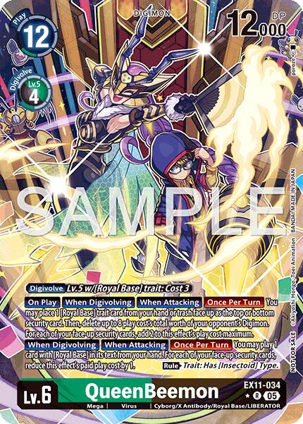QueenBeemon [EX11-034] (Box Topper) [Dawn of Liberator] | Total Play