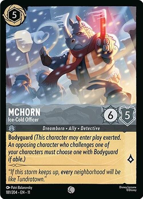 McHorn - Ice-Cold Officer (181/204) [Winterspell] | Total Play