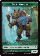 Rhino Warrior // Elemental (0009) Double-Sided Token [Lorwyn Eclipsed Tokens] | Total Play