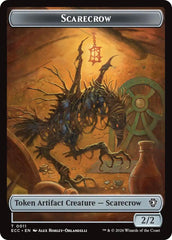 Scarecrow // Treasure Double-Sided Token [Lorwyn Eclipsed Tokens] | Total Play