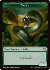 Snake // Scarecrow Double-Sided Token [Lorwyn Eclipsed Tokens] | Total Play