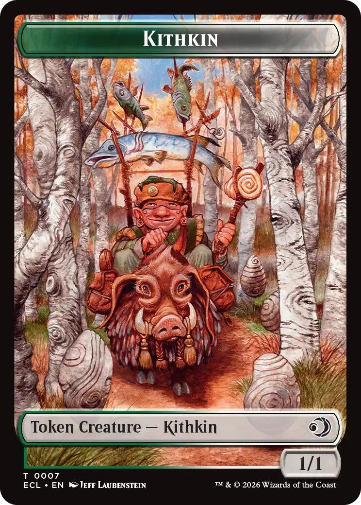 Kithkin // Treasure Double-Sided Token [Lorwyn Eclipsed Tokens] | Total Play