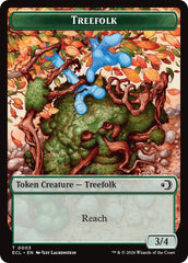 Treefolk // Goblin Double-Sided Token [Lorwyn Eclipsed Tokens] | Total Play