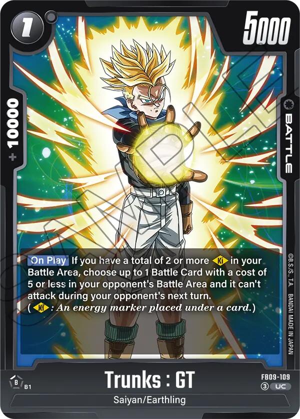 Trunks : GT (FB09-109) [Dual Evolution] | Total Play