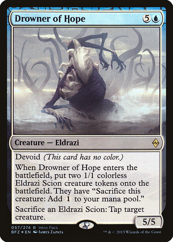 Drowner of Hope (Intro Pack) [Battle for Zendikar Promos] | Total Play