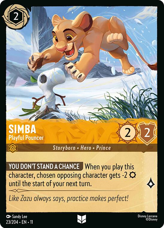 Simba - Playful Pouncer (23/204) [Winterspell] | Total Play