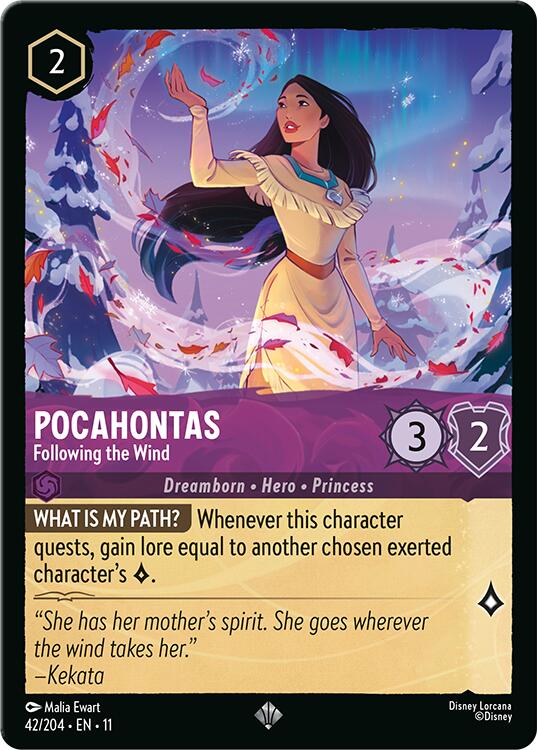 Pocahontas - Following the Wind (42/204) [Winterspell] | Total Play