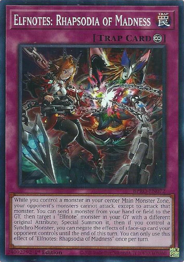 Elfnotes: Rhapsodia of Madness [BPRO-EN072] Common | Total Play