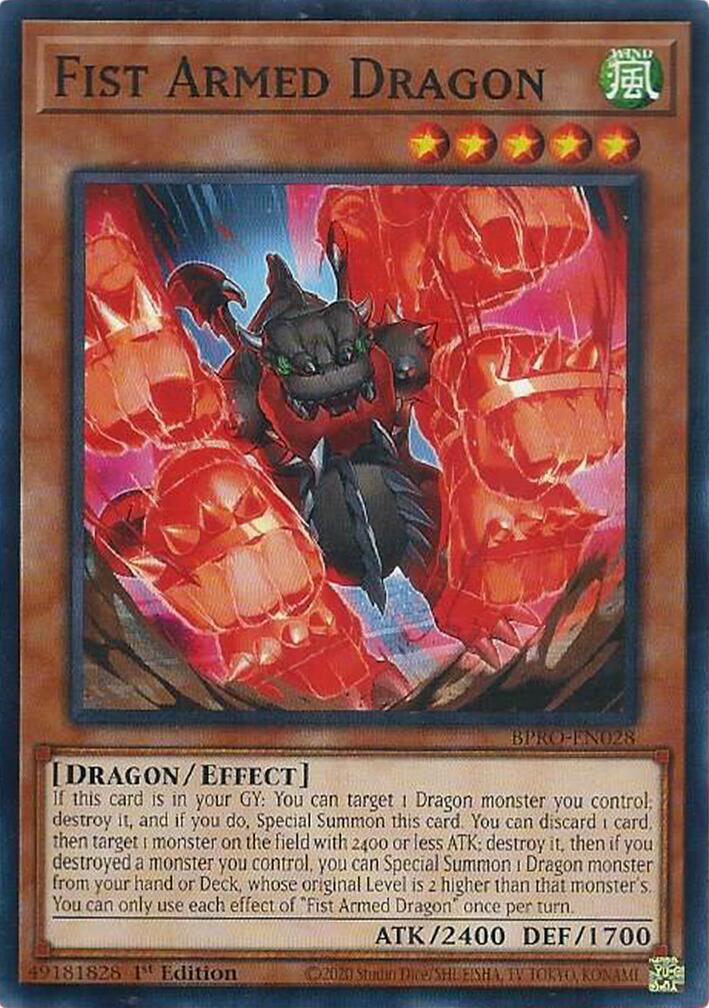 Fist Armed Dragon [BPRO-EN028] Common | Total Play