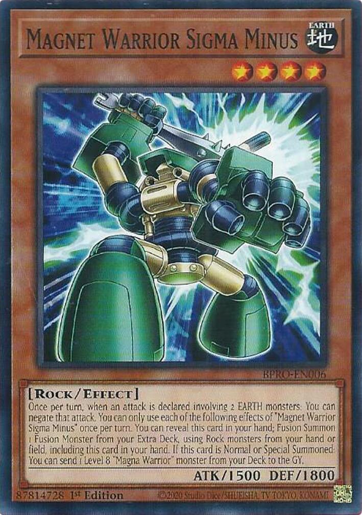 Magnet Warrior Sigma Minus [BPRO-EN006] Common | Total Play