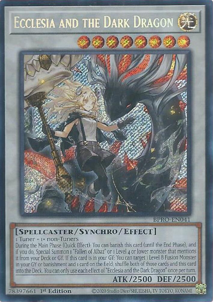 Ecclesia and the Dark Dragon [BPRO-EN041] Secret Rare | Total Play