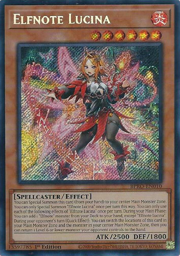 Elfnote Lucina [BPRO-EN010] Secret Rare | Total Play