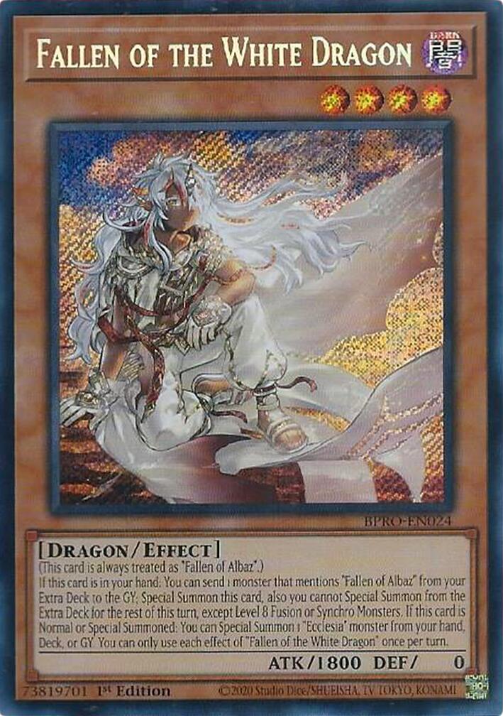 Fallen of the White Dragon [BPRO-EN024] Secret Rare | Total Play