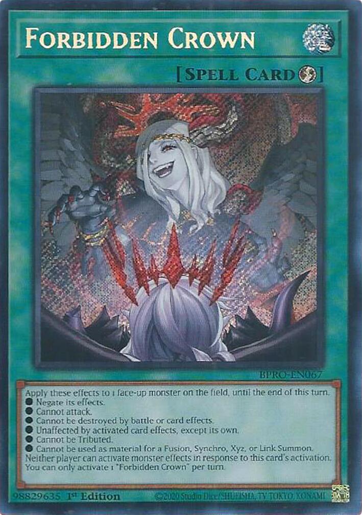 Forbidden Crown [BPRO-EN067] Secret Rare | Total Play