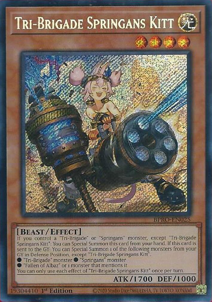 Tri-Brigade Springans Kitt [BPRO-EN025] Secret Rare | Total Play