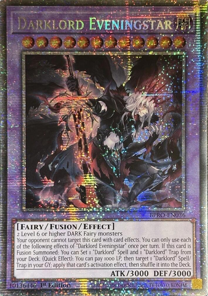 Darklord Eveningstar (Starlight Rare) [BPRO-EN036] Starlight Rare | Total Play