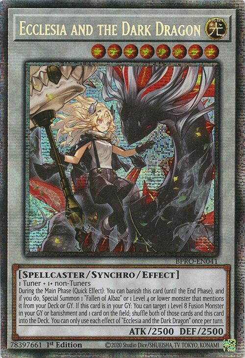Ecclesia and the Dark Dragon (Starlight Rare) [BPRO-EN041] Starlight Rare | Total Play