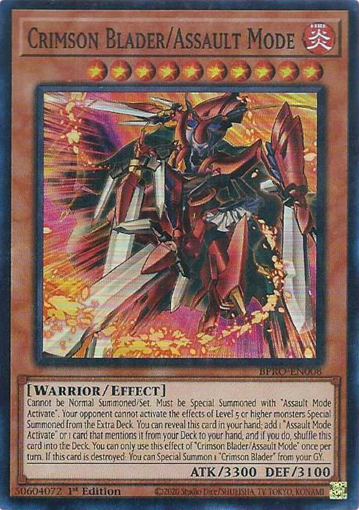 Crimson Blader/Assault Mode [BPRO-EN008] Super Rare | Total Play