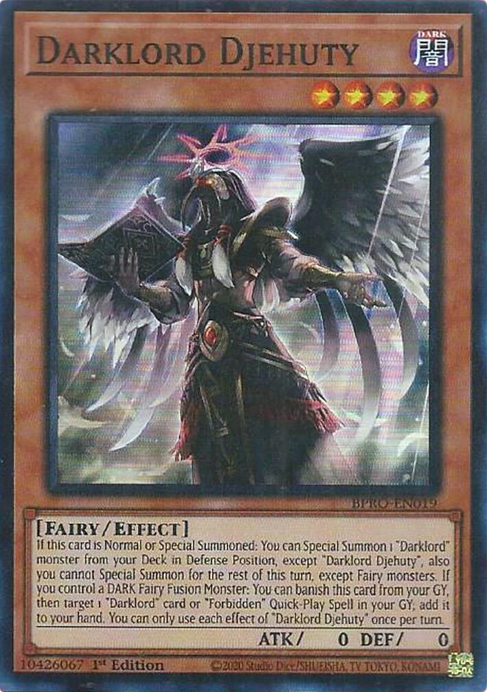 Darklord Djehuty [BPRO-EN019] Super Rare | Total Play