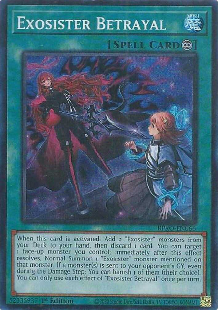 Exosister Betrayal [BPRO-EN066] Super Rare | Total Play